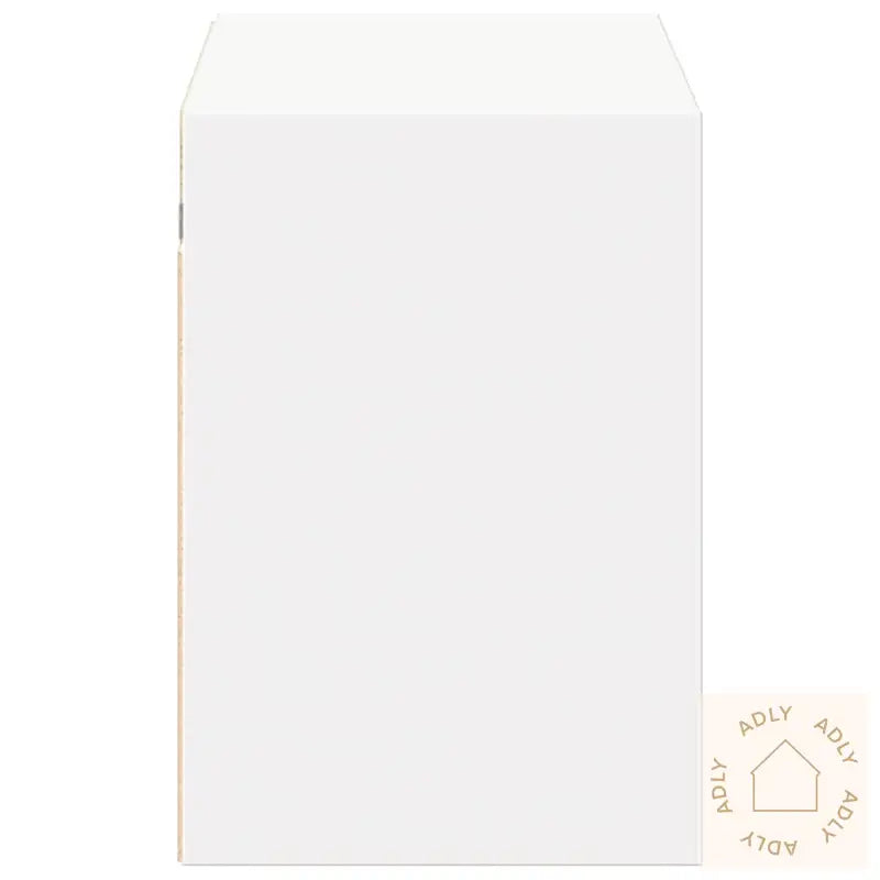 Vegghengt Tv-Benk Med Led Hvit 100X31X45 Cm