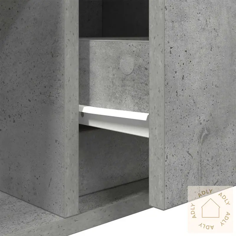 Tv-Benk Betonggrå 60X31X25,5 Cm Konstruert Tre