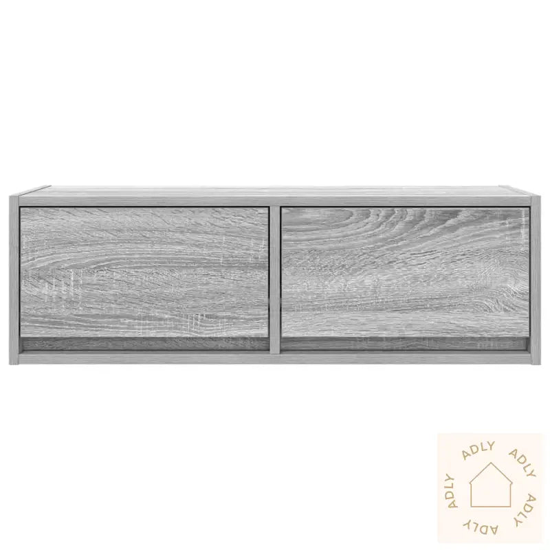 Tv-Benk Grå Sonoma 80X31X25,5 Cm Konstruert Tre