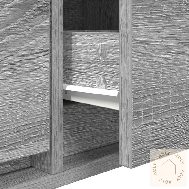 Tv-Benk Grå Sonoma 60X31X25,5 Cm Konstruert Tre