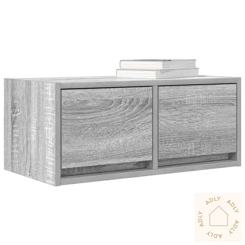 Tv-Benk Grå Sonoma 60X31X25,5 Cm Konstruert Tre