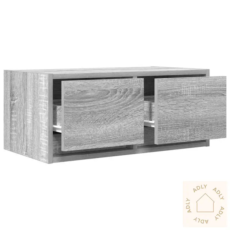 Tv-Benk Grå Sonoma 60X31X25,5 Cm Konstruert Tre