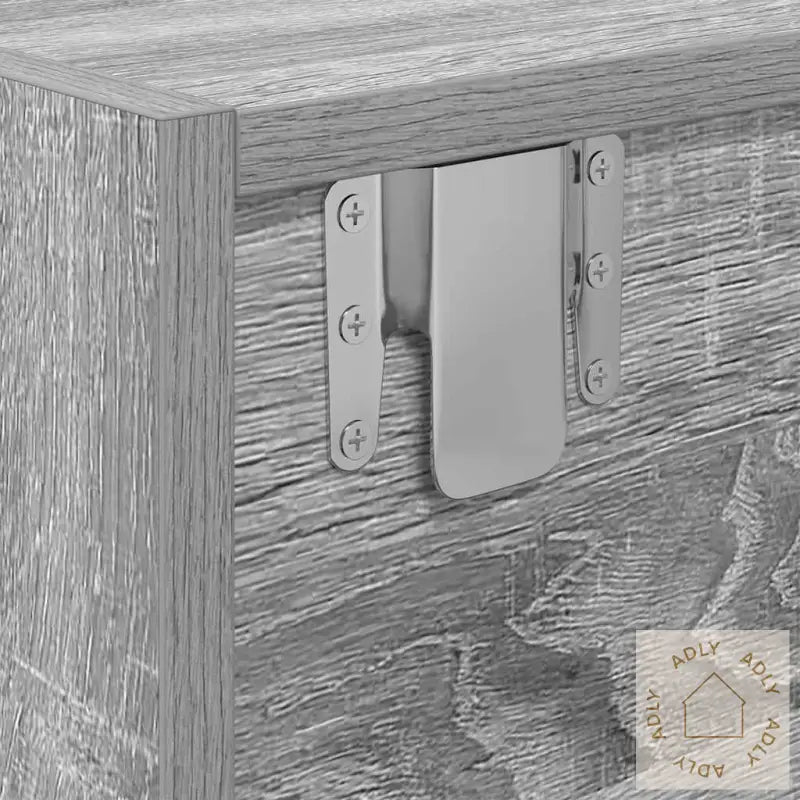 Tv-Benk Grå Sonoma 60X31X25,5 Cm Konstruert Tre