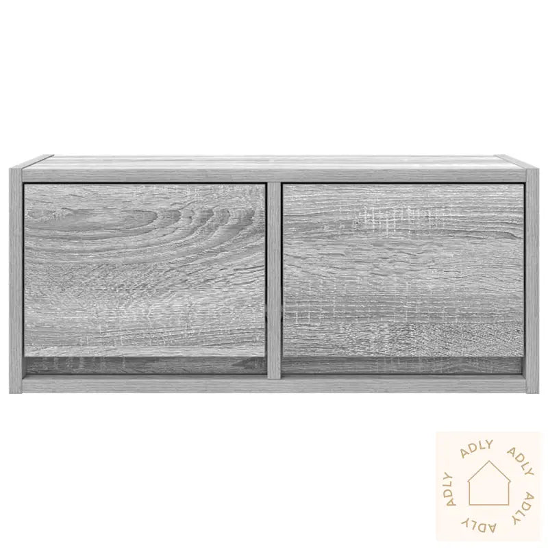 Tv-Benk Grå Sonoma 60X31X25,5 Cm Konstruert Tre