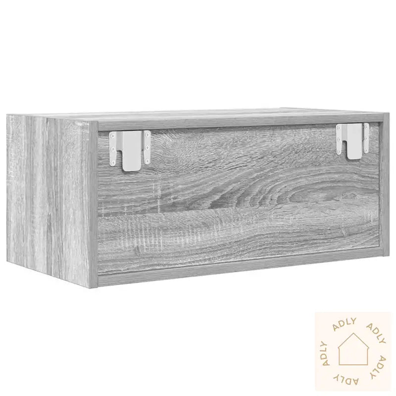 Tv-Benk Grå Sonoma 60X31X25,5 Cm Konstruert Tre