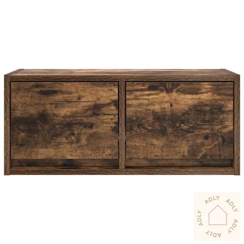 Tv-Benk Røkt Eik 60X31X25,5 Cm Konstruert Tre