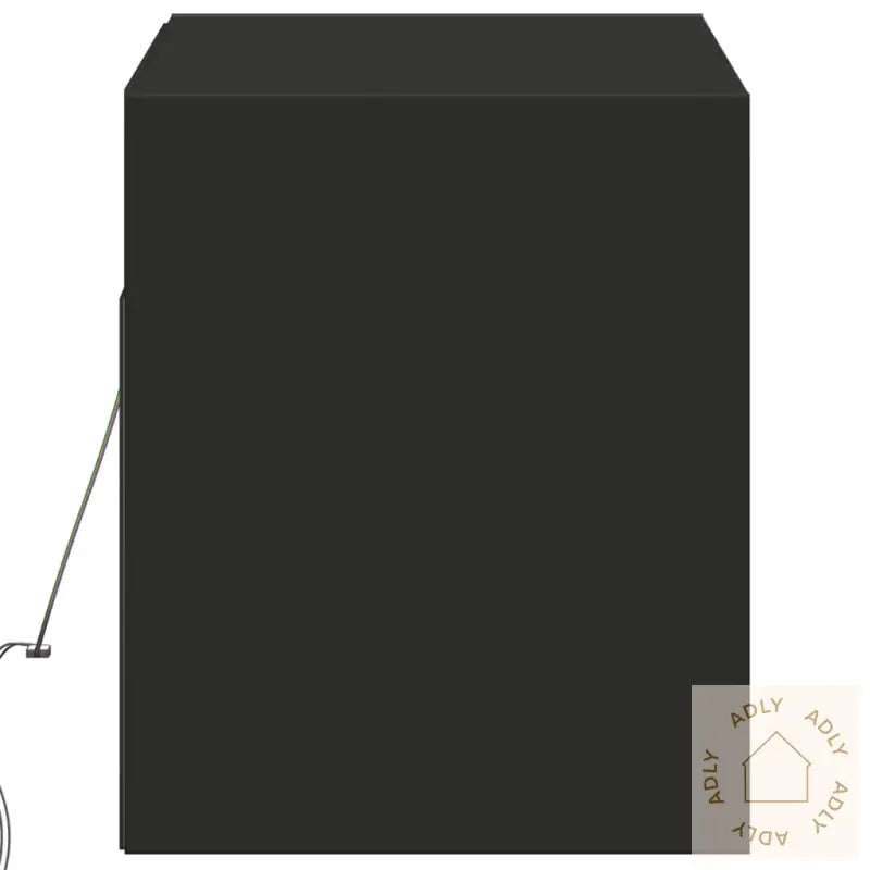 Vegghengt Tv-Benk Med Led Svart 100X31X35 Cm