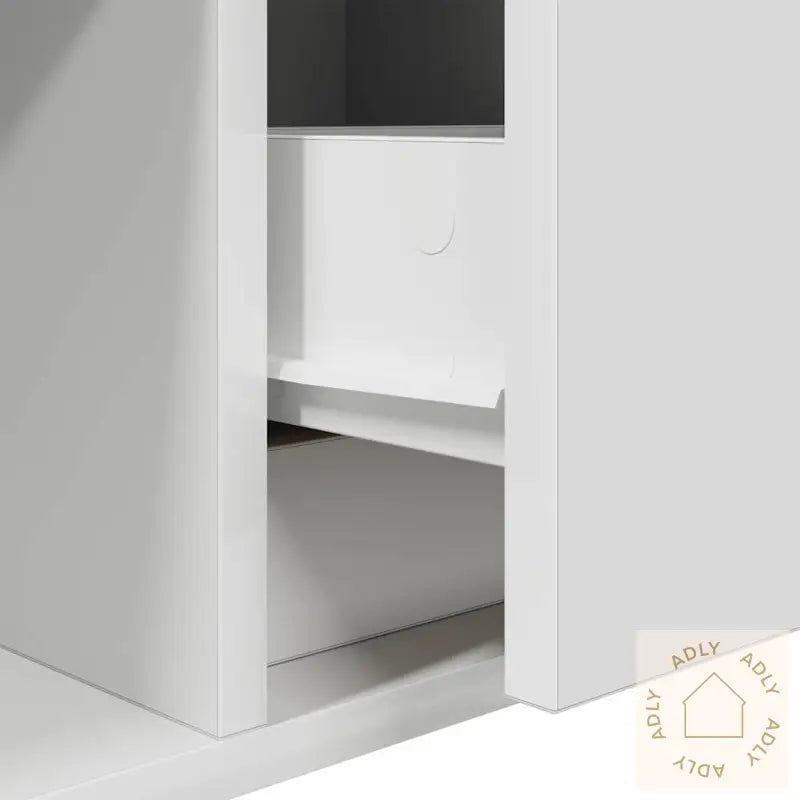 Tv-Benk Hvit 100X31X25,5 Cm Konstruert Tre
