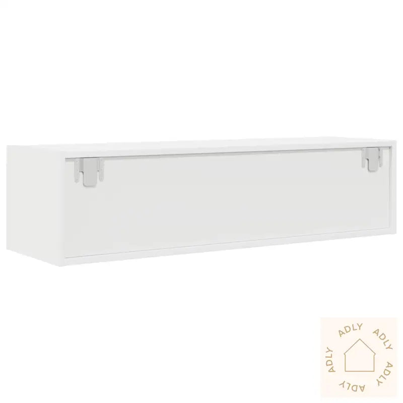 Tv-Benk Hvit 100X31X25,5 Cm Konstruert Tre