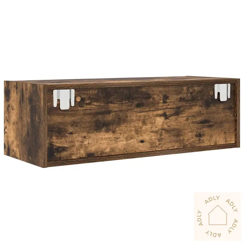 Tv-Benker 2 Stk Røkt Eik 80X31X25,5 Cm Konstruert Tre