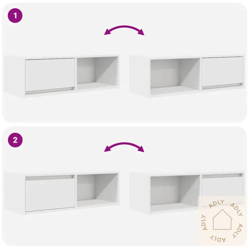 Tv-Benk Hvit 80X31X25,5 Cm Konstruert Tre