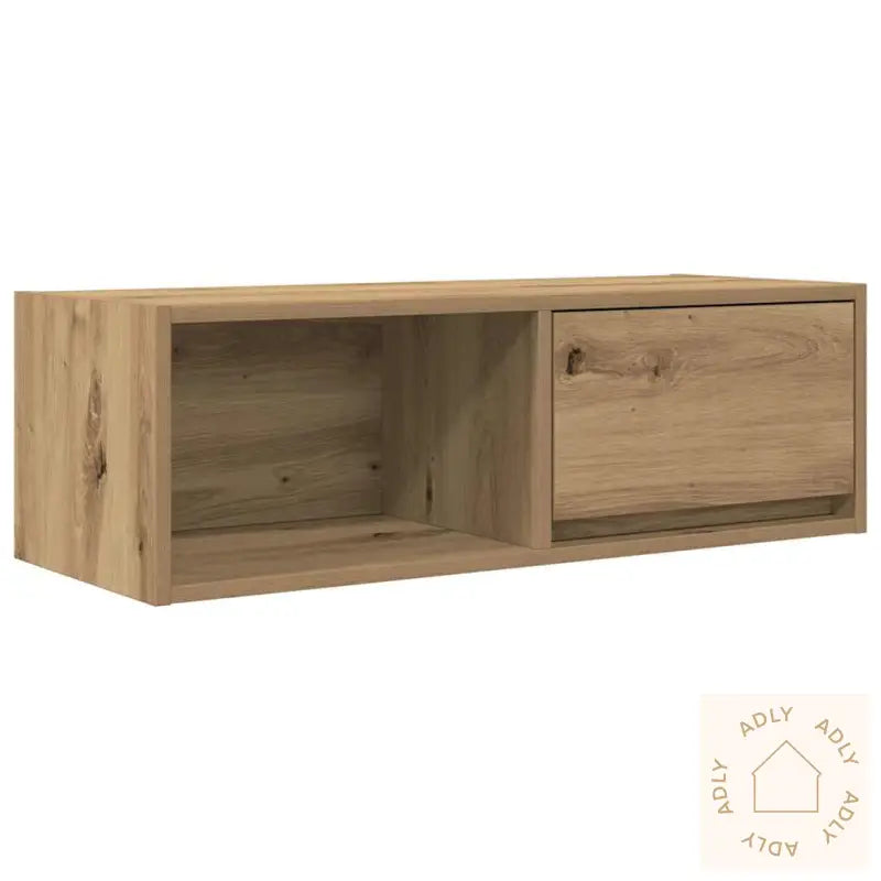 Tv-Benk Artisan Eik 80X31X25,5 Cm Konstruert Tre