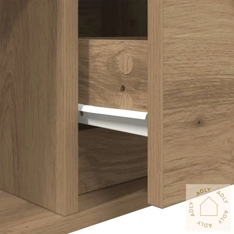 Tv-Benk Artisan Eik 80X31X25,5 Cm Konstruert Tre