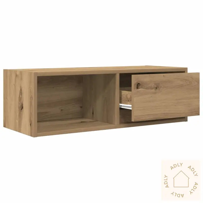 Tv-Benk Artisan Eik 80X31X25,5 Cm Konstruert Tre