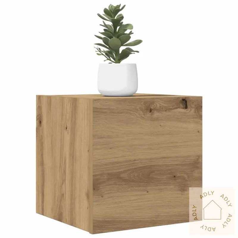 Vegghengt Tv-Benk Artisan Eik 30,5X30X30 Cm