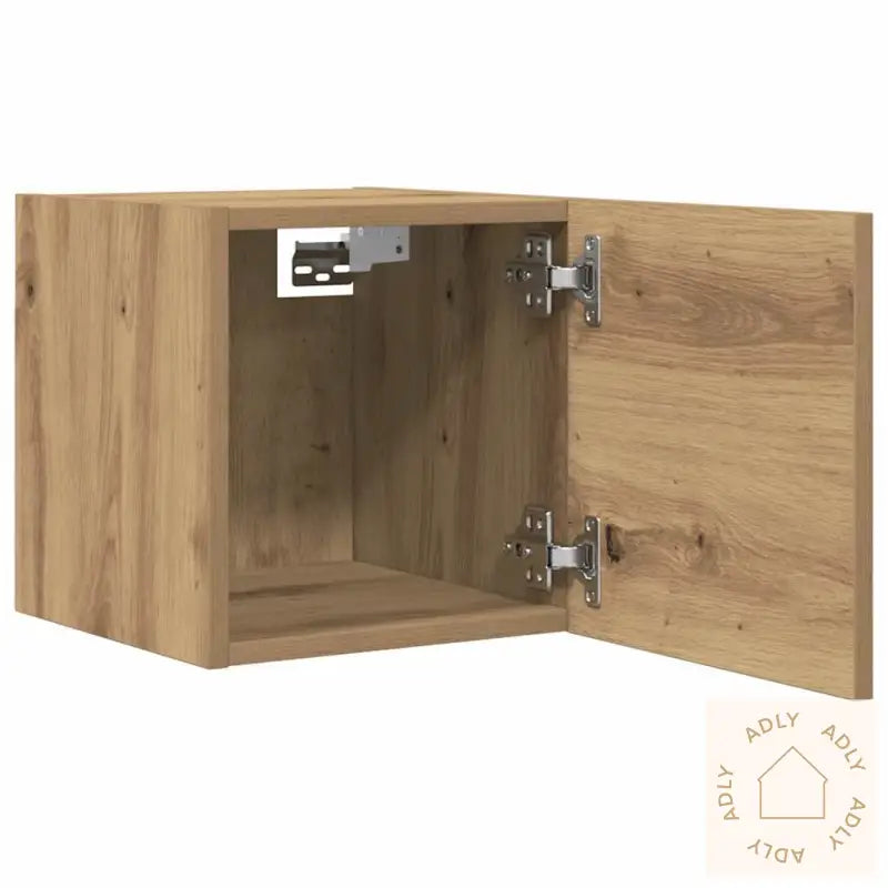 Vegghengt Tv-Benk Artisan Eik 30,5X30X30 Cm