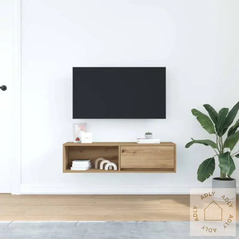 Tv-Benk Artisan Eik 100X31X25,5 Cm Konstruert Tre