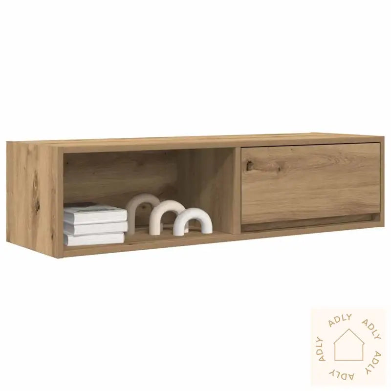 Tv-Benk Artisan Eik 100X31X25,5 Cm Konstruert Tre