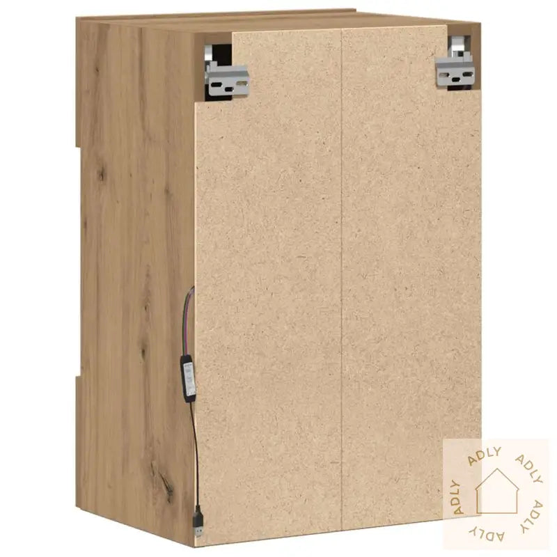 Tv-Benker Med Led-Lys 2 Stk Artisan Eik 40X30X60,5 Cm