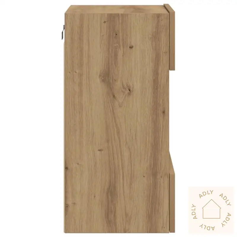 Tv-Benker Med Led-Lys 2 Stk Artisan Eik 40X30X60,5 Cm