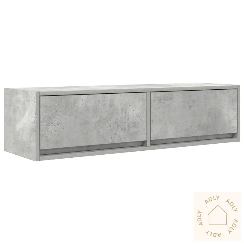 Tv-Skap Betonggrå 100X31X25,5 Cm Konstruert Tre