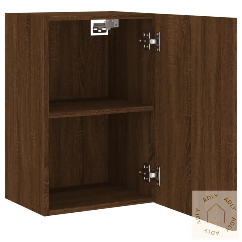 Vegghengte Tv-Benker 2 Stk Brun Eik 40,5X30X60Cm Konstruert Tre