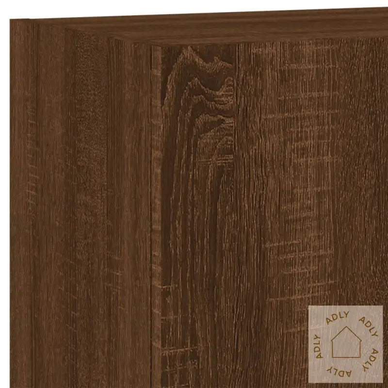 Vegghengte Tv-Benker 2 Stk Brun Eik 40,5X30X60Cm Konstruert Tre