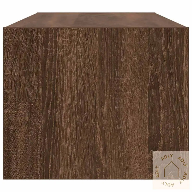 Tv-Benk Brun Eik 80X31X25,5 Cm Konstruert Tre