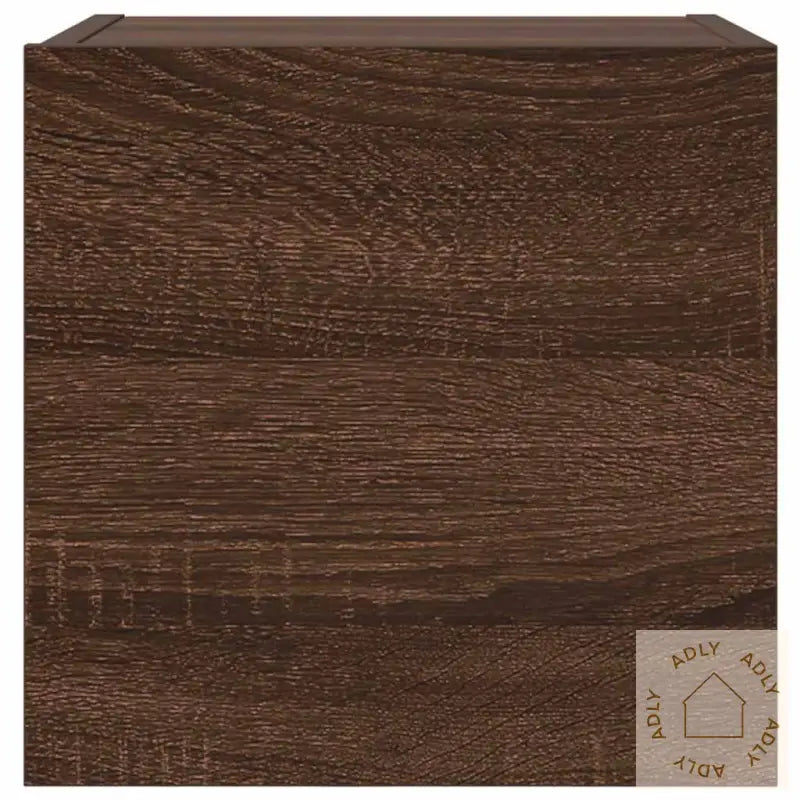 Vegghengte Tv-Benker 2 Stk Brun Eik 30,5X30X30 Cm