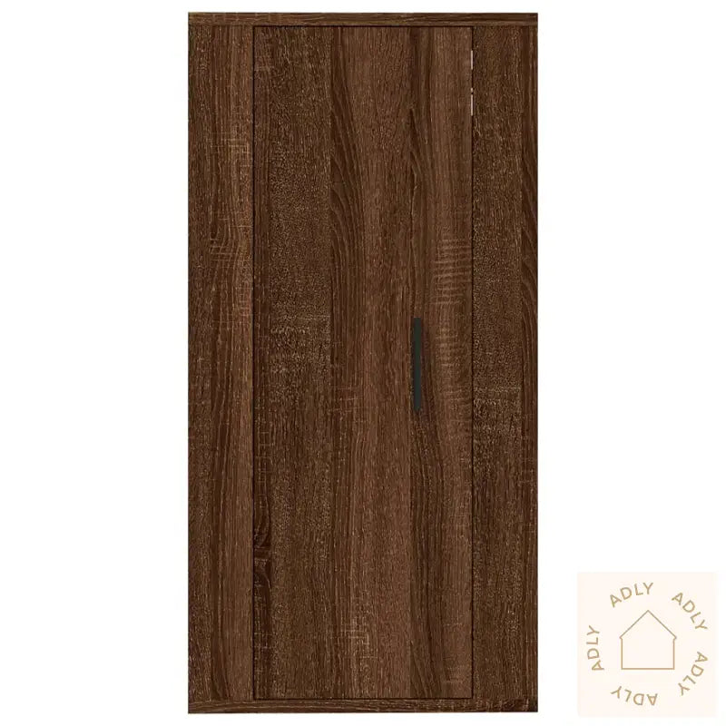 Vegghengt Tv-Benk Brun Eik 40X34,5X80 Cm