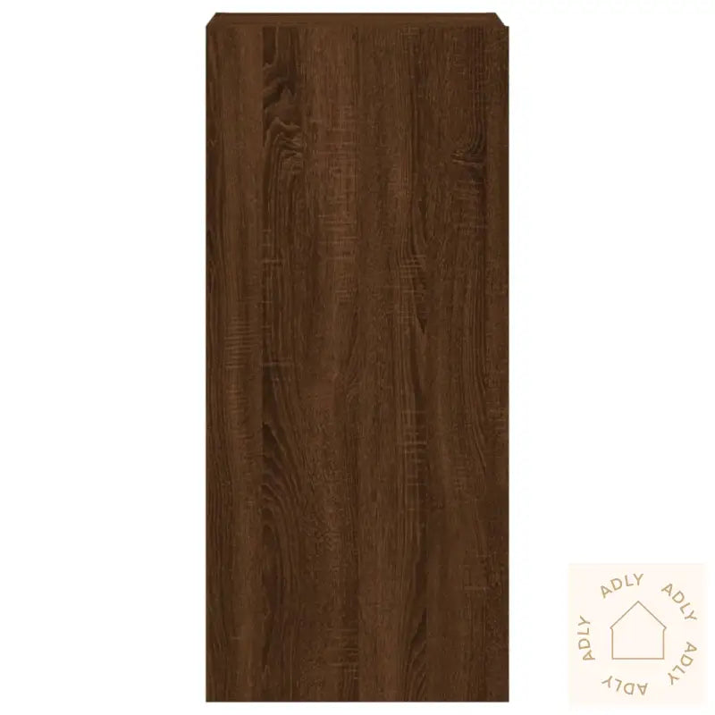 Vegghengt Tv-Benk Brun Eik 40,5X30X90 Cm Konstruert Tre