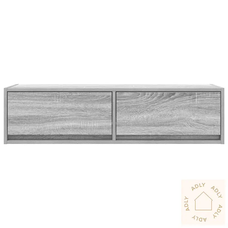 Tv-Skap Grå Sonoma 100X31X25,5 Cm Konstruert Tre
