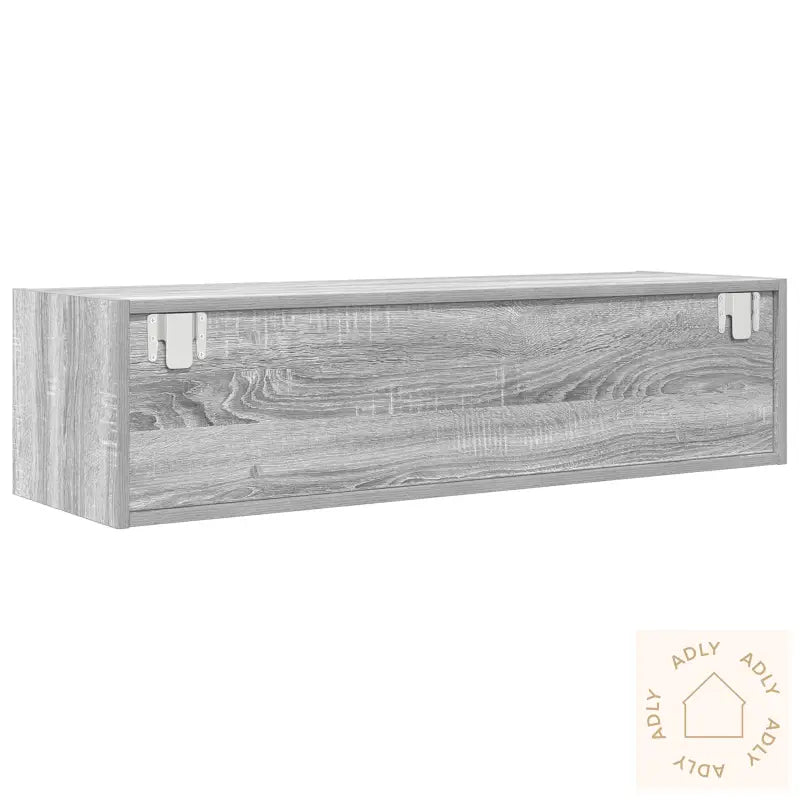 Tv-Skap Grå Sonoma 100X31X25,5 Cm Konstruert Tre