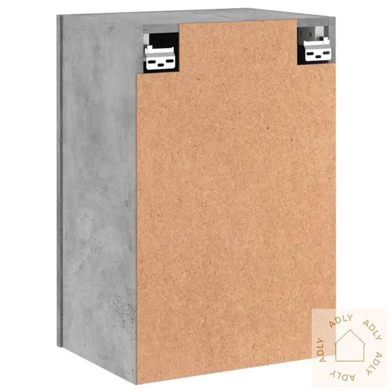 Vegghengt Tv-Benk Betonggrå 40,5X30X60 Cm Konstruert Tre