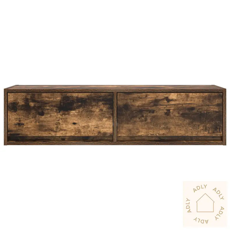 Tv-Benk Røkt Eik 100X31X25,5 Cm Konstruert Tre