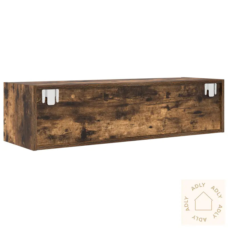 Tv-Benk Røkt Eik 100X31X25,5 Cm Konstruert Tre