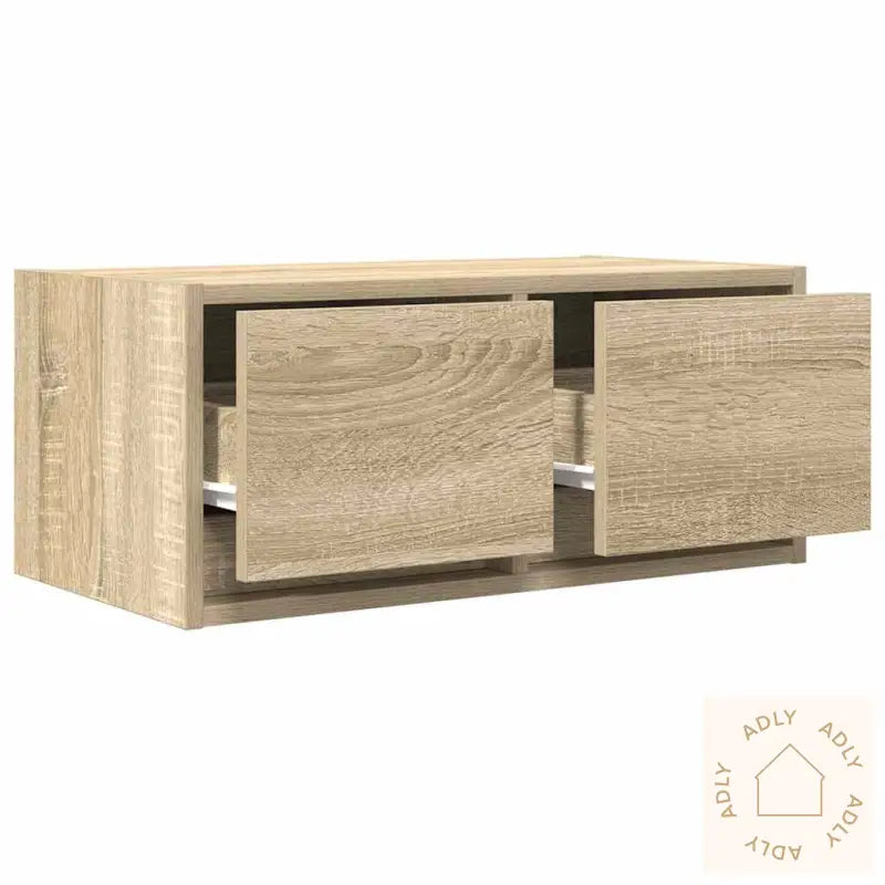 Tv-Benk Sonoma Eik 60X31X25,5 Cm Konstruert Tre