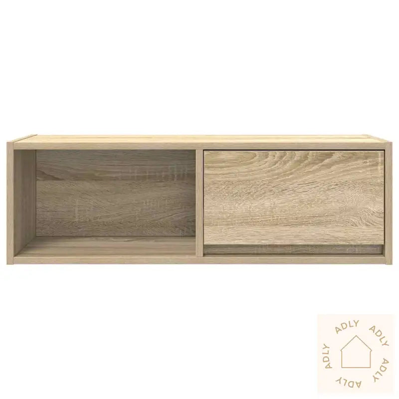 Tv-Benker 2 Stk Sonoma Eik 80X31X25,5 Cm Konstruert Tre