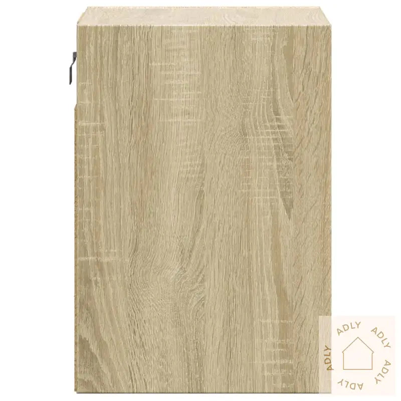 Vegghengt Tv-Benk Med Led Sonoma Eik 41X31X45 Cm