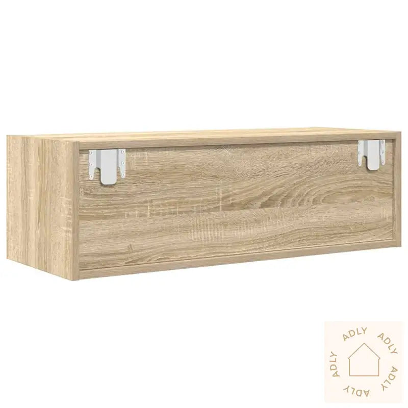 Tv-Benk Sonoma Eik 80X31X25,5 Cm Konstruert Tre