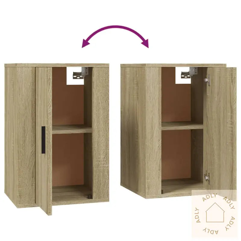 Vegghengt Tv-Benk Sonoma Eik 40X34,5X60 Cm