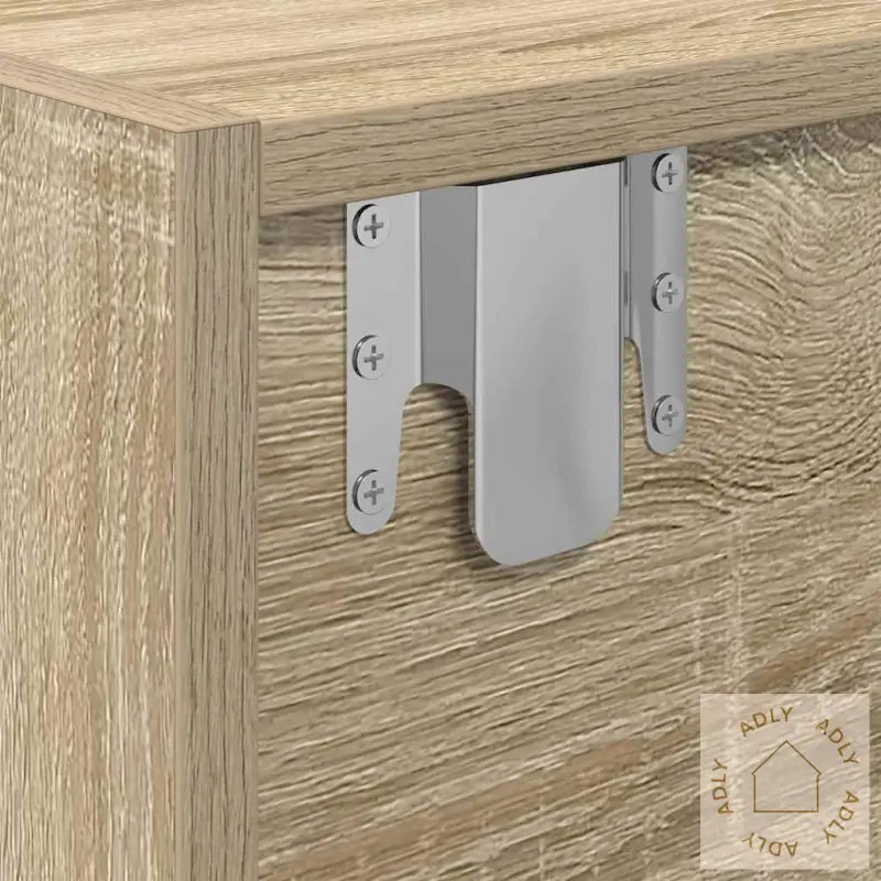 Tv-Benk Sonoma Eik 80X31X25,5 Cm Konstruert Tre