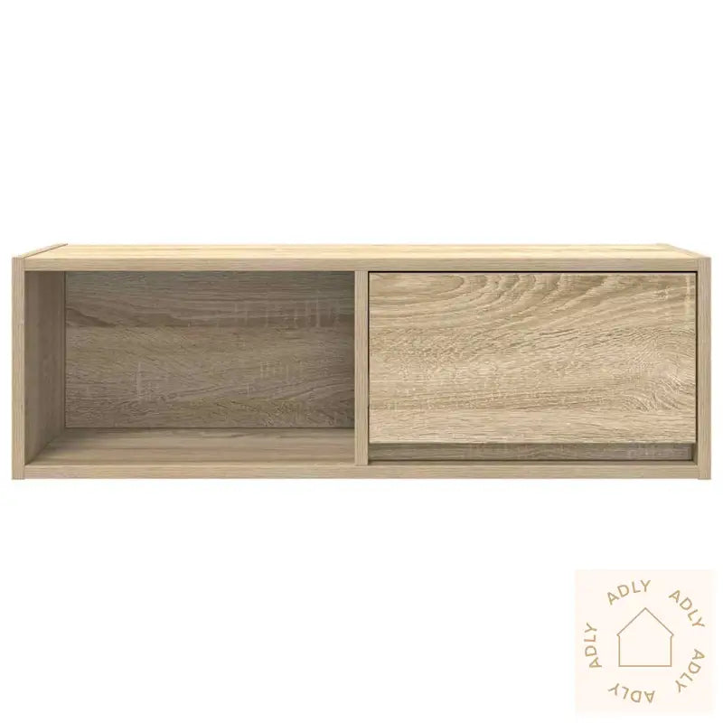 Tv-Benk Sonoma Eik 80X31X25,5 Cm Konstruert Tre