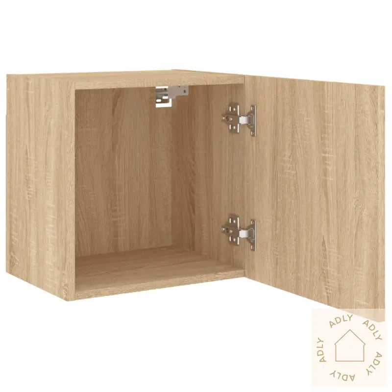 Vegghengte Tv-Benker 2 Stk Sonoma Eik 40,5X30X40 Konstruert Tre