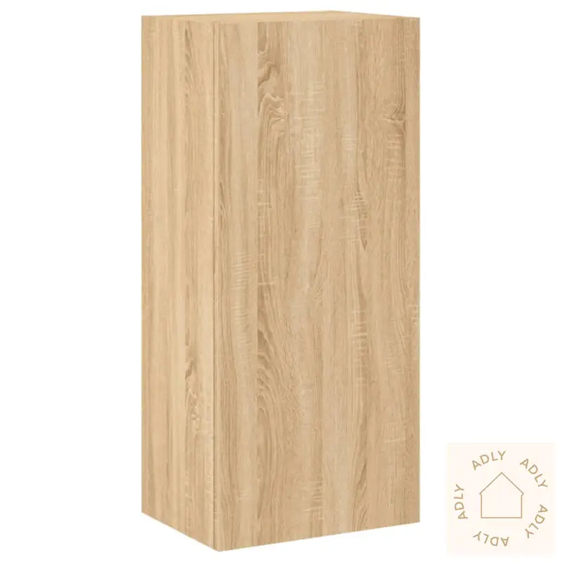 Vegghengt Tv-Benk Sonoma Eik 40,5X30X90 Cm Konstruert Tre