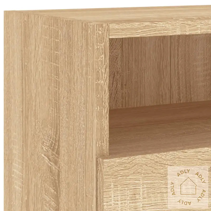 Vegghengt Tv-Benk Sonoma Eik 100X30X30 Cm Konstruert Tre