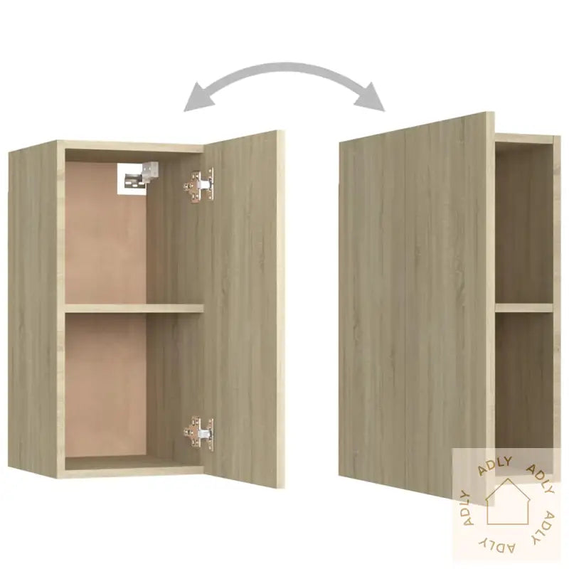 Tv-Benk Sonoma Eik 30,5X30X60 Cm Konstruert Tre