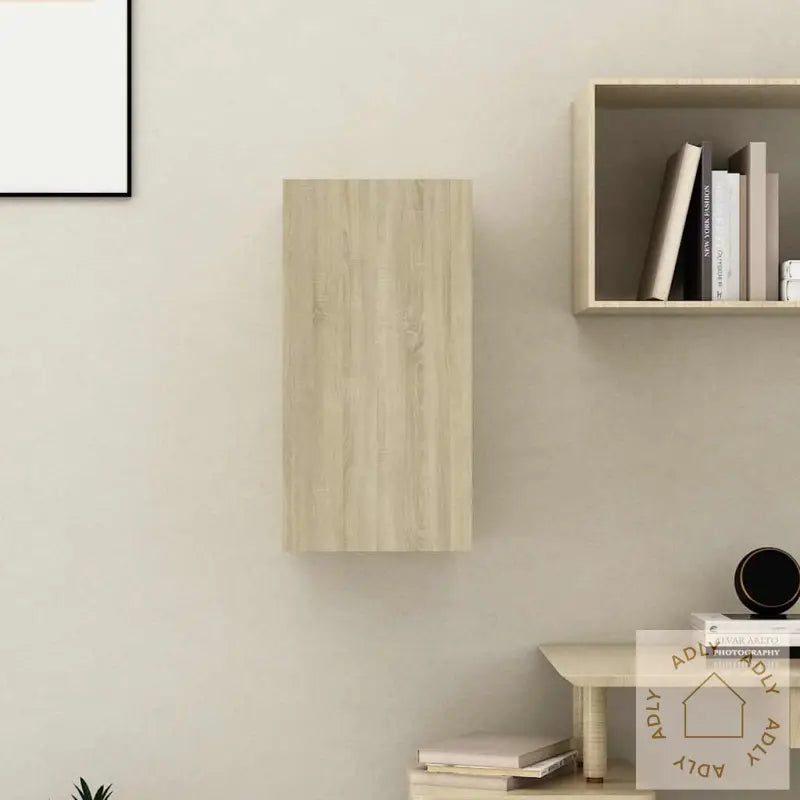 Tv-Benk Sonoma Eik 30,5X30X60 Cm Konstruert Tre