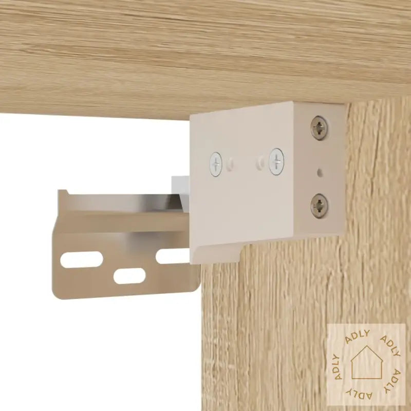 Vegghengt Tv-Benk Sonoma Eik 100X30X30 Cm Konstruert Tre