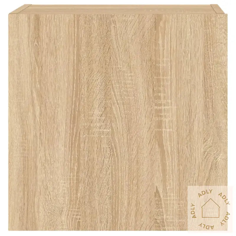 Vegghengte Tv-Benker 2 Stk Sonoma Eik 40,5X30X40 Konstruert Tre